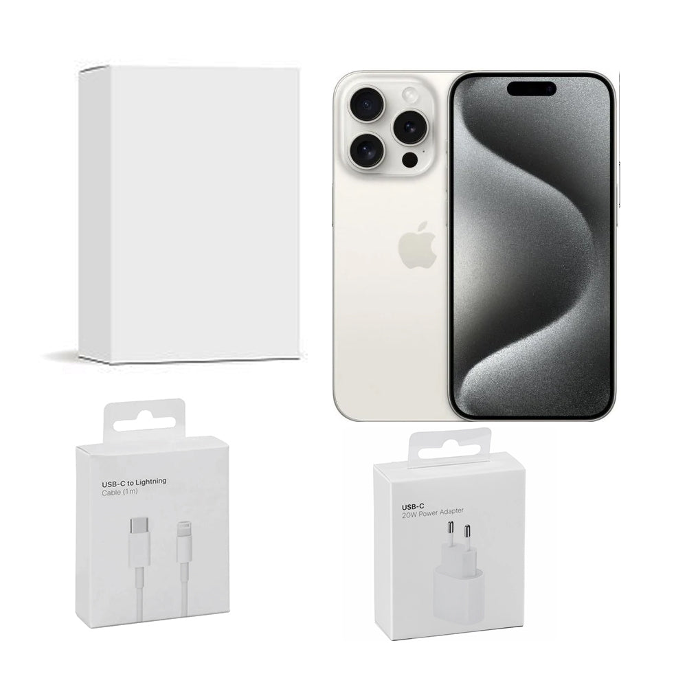 Apple iPhone 15 Pro 128GB Recondicionado Grau A+ 6,1" Titânio Branco