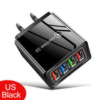 Carregador USB 20W com 4 Portas | Quick Charge 3.0 para iPhone e Android