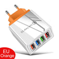 Carregador USB 20W com 4 Portas | Quick Charge 3.0 para iPhone e Android