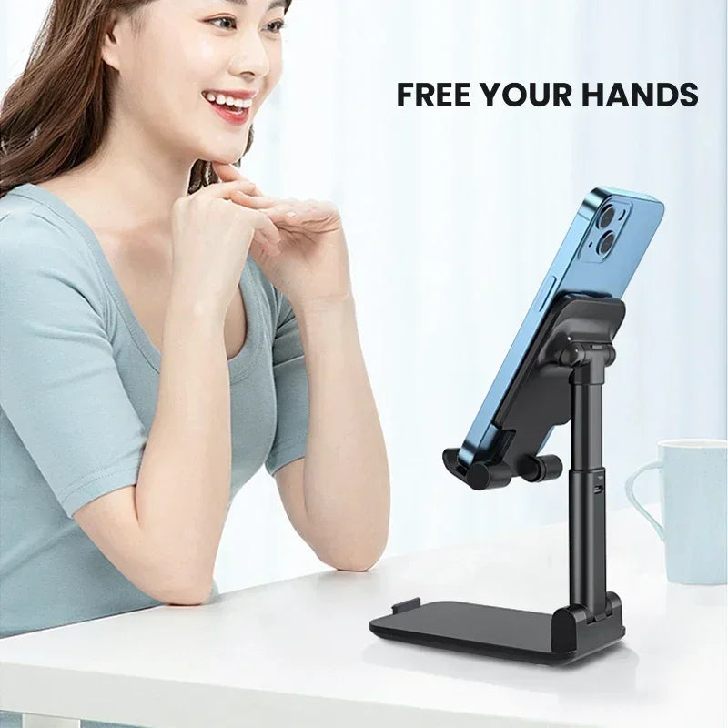 Suporte de Mesa Ajustável para Telemóvel | Universal para Smartphones