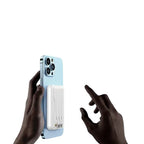 Power Bank Magnético 10000mAh 22.5W | Carregamento Sem Fios e Cabo Integrado