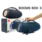 Coluna Bluetooth Portátil 100W | Som Estéreo, USB, AUX e Bateria Recarregável
