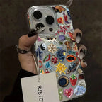 iPhone Case Flash Diamond Multi Style Para iPhone (Diversas versões) Tampa Transparente.