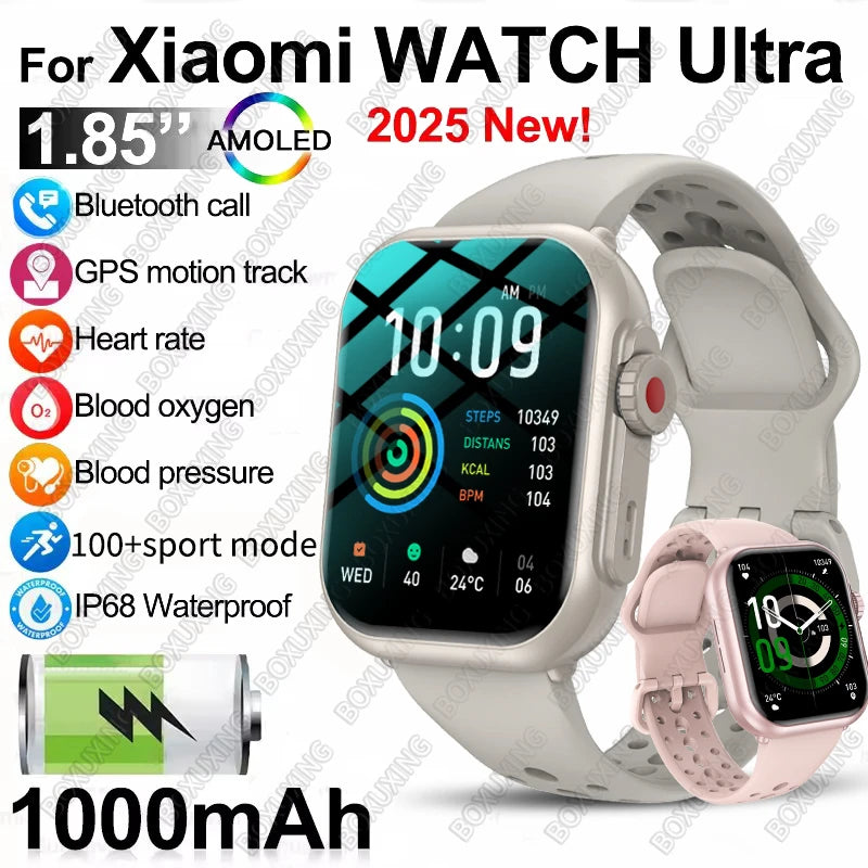 Smartwatch AMOLED 1.96" | Chamadas Bluetooth, GPS e Monitor de Saúde IP68