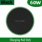 Carregador Sem Fios 60W USB-C | Base Wireless para Smartphones Compatíveis