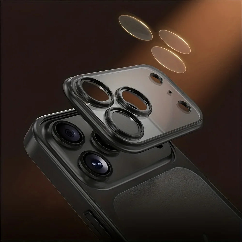 Case para iPhone 17 Air 16 15 14 13 ProMax Câmera Lente Filme Protetor Coberto à Prova de Choque