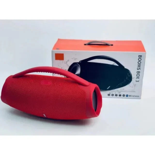 Coluna Bluetooth Portátil 100W | Som Estéreo, USB, AUX e Bateria Recarregável
