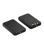 Power Bank Magnético 10000mAh 22.5W | Carregamento Sem Fios e Cabo Integrado