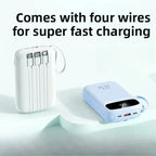 Power Bank DIEZONG 20000mAh 120W | Carregamento Super Rápido com Cabo Integrado