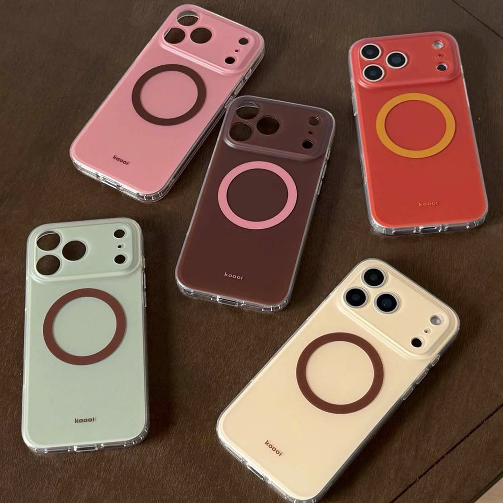 Capa traseira colorida magnética para iphone 15 16 pro max 13 14 17 promax