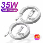 Cabo USB-C para USB 35W 3A | Carregamento Rápido e Dados