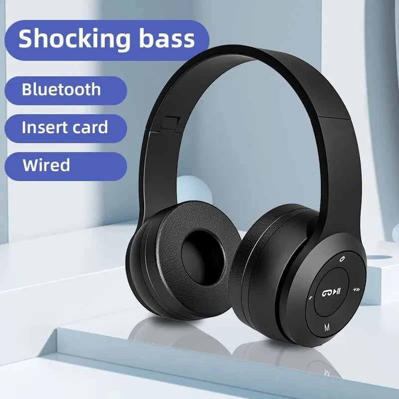 Auriculares Bluetooth P47 TWS com Microfone | Som Estéreo Sem Fios