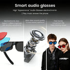 Óculos Inteligentes Bluetooth KaiAqua | Áudio HD, Chamadas e Lentes Fotocromáticas