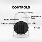 Projetor Portátil KaiAqua Wi-Fi 6 | HD 720P Compatível 4K Bluetooth 5.3