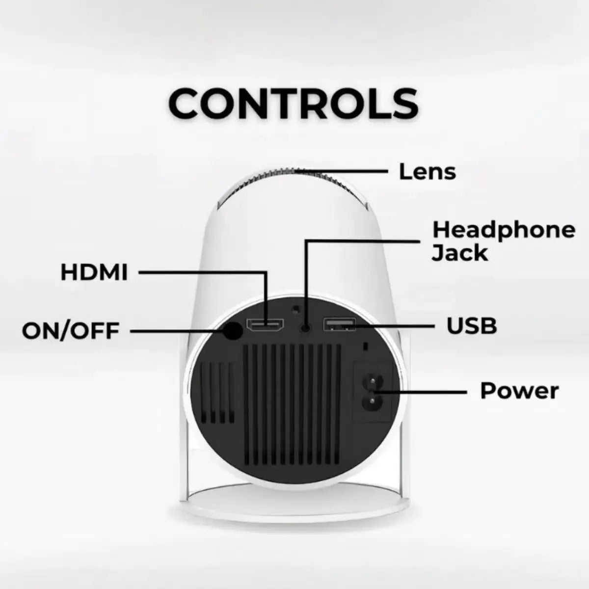 Projetor Portátil KaiAqua Wi-Fi 6 | HD 720P Compatível 4K Bluetooth 5.3