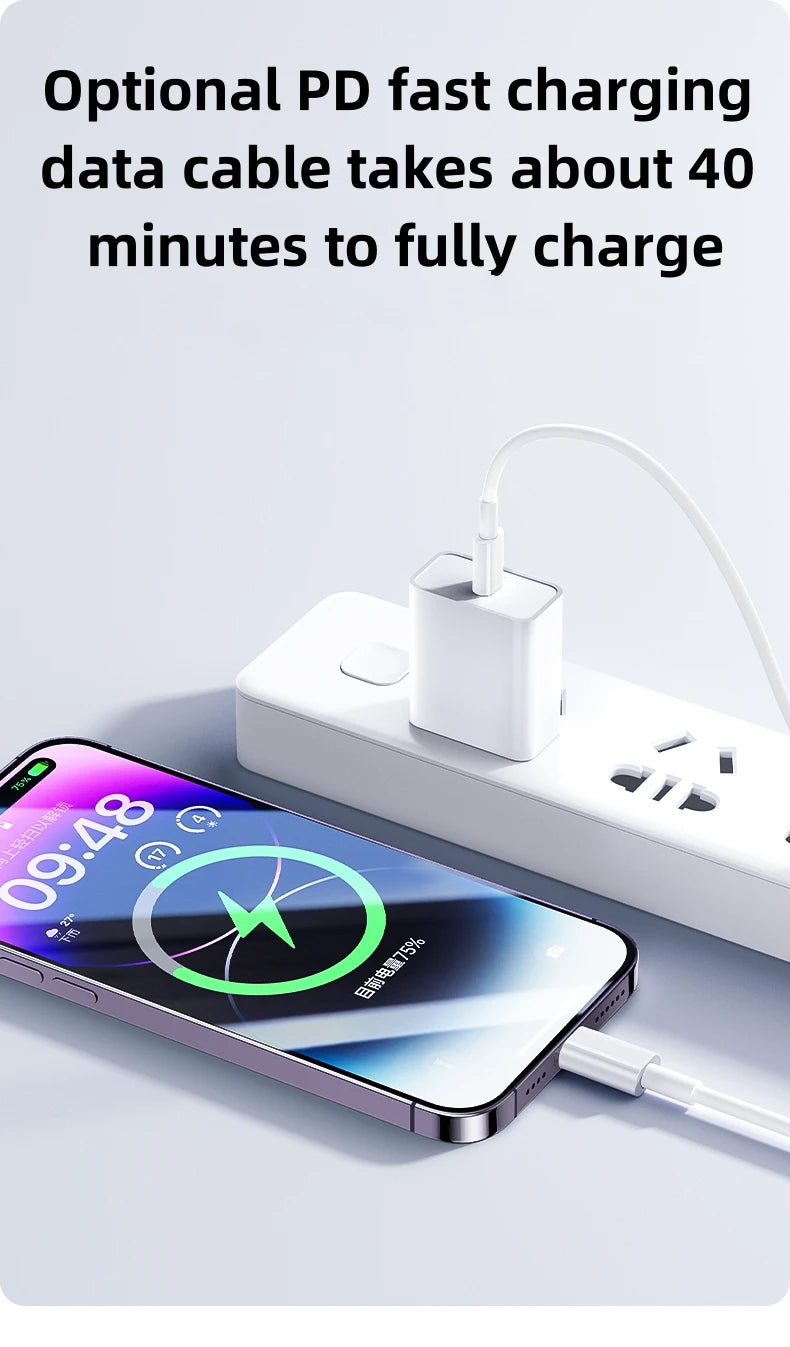 Cabo USB-C para USB 35W 3A | Carregamento Rápido e Dados