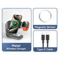 Estação de Carregamento Magnética 4 em 1 15W | Compatível com iPhone, Apple Watch e AirPods