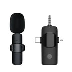 Microfone Lavalier Sem Fios USB-C | Redução de Ruído para iPhone e Android