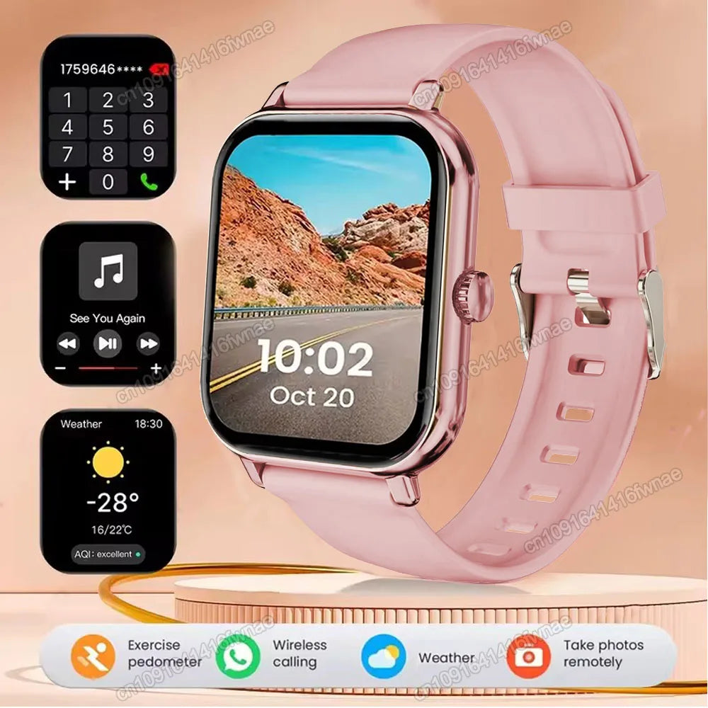 Smartwatch 2.01" HD | Chamadas Bluetooth, GPS e Monitor de Saúde