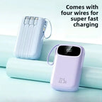 Power Bank DIEZONG 20000mAh 120W | Carregamento Super Rápido com Cabo Integrado