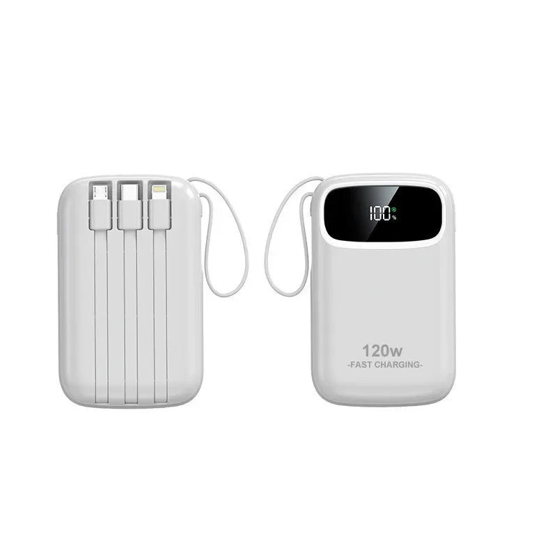 Power Bank DIEZONG 20000mAh 120W | Carregamento Super Rápido com Cabo Integrado