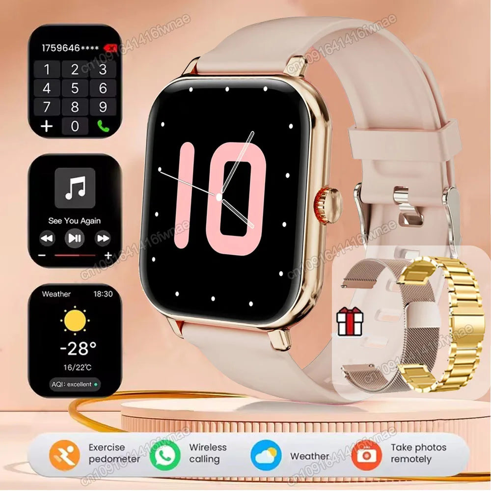 Smartwatch 2.01" HD | Chamadas Bluetooth, GPS e Monitor de Saúde