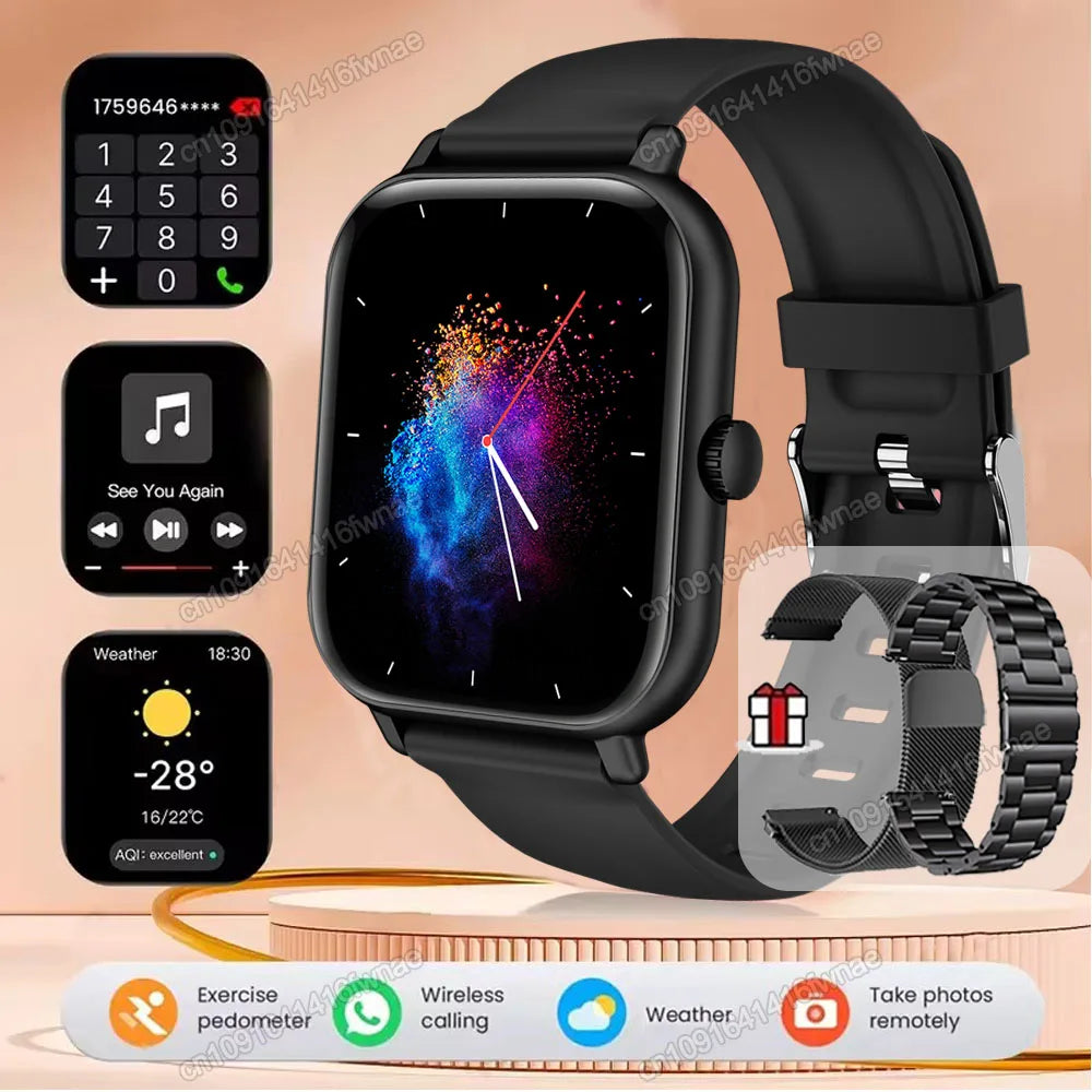 Smartwatch 2.01" HD | Chamadas Bluetooth, GPS e Monitor de Saúde