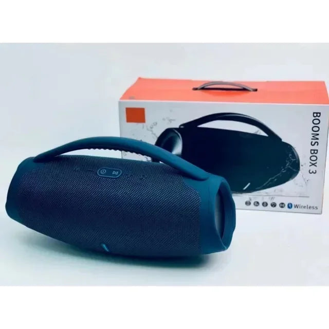 Coluna Bluetooth Portátil 100W | Som Estéreo, USB, AUX e Bateria Recarregável