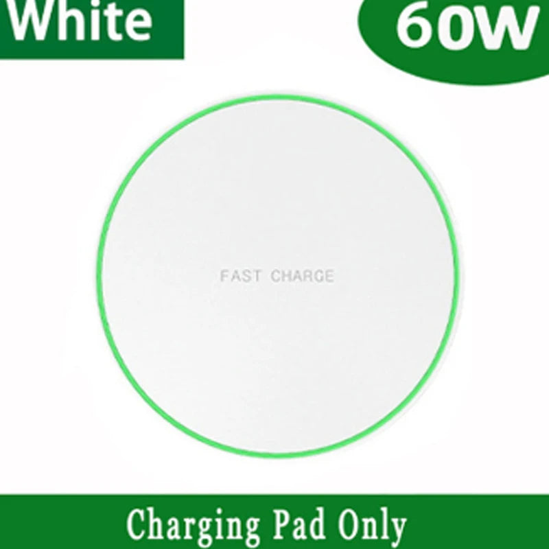 Carregador Sem Fios 60W USB-C | Base Wireless para Smartphones Compatíveis