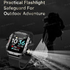 Smartwatch Militar 2025 | Chamadas Bluetooth, GPS e Monitor de Saúde
