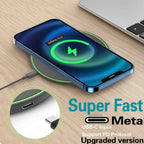 Carregador Sem Fios 60W USB-C | Base Wireless para Smartphones Compatíveis