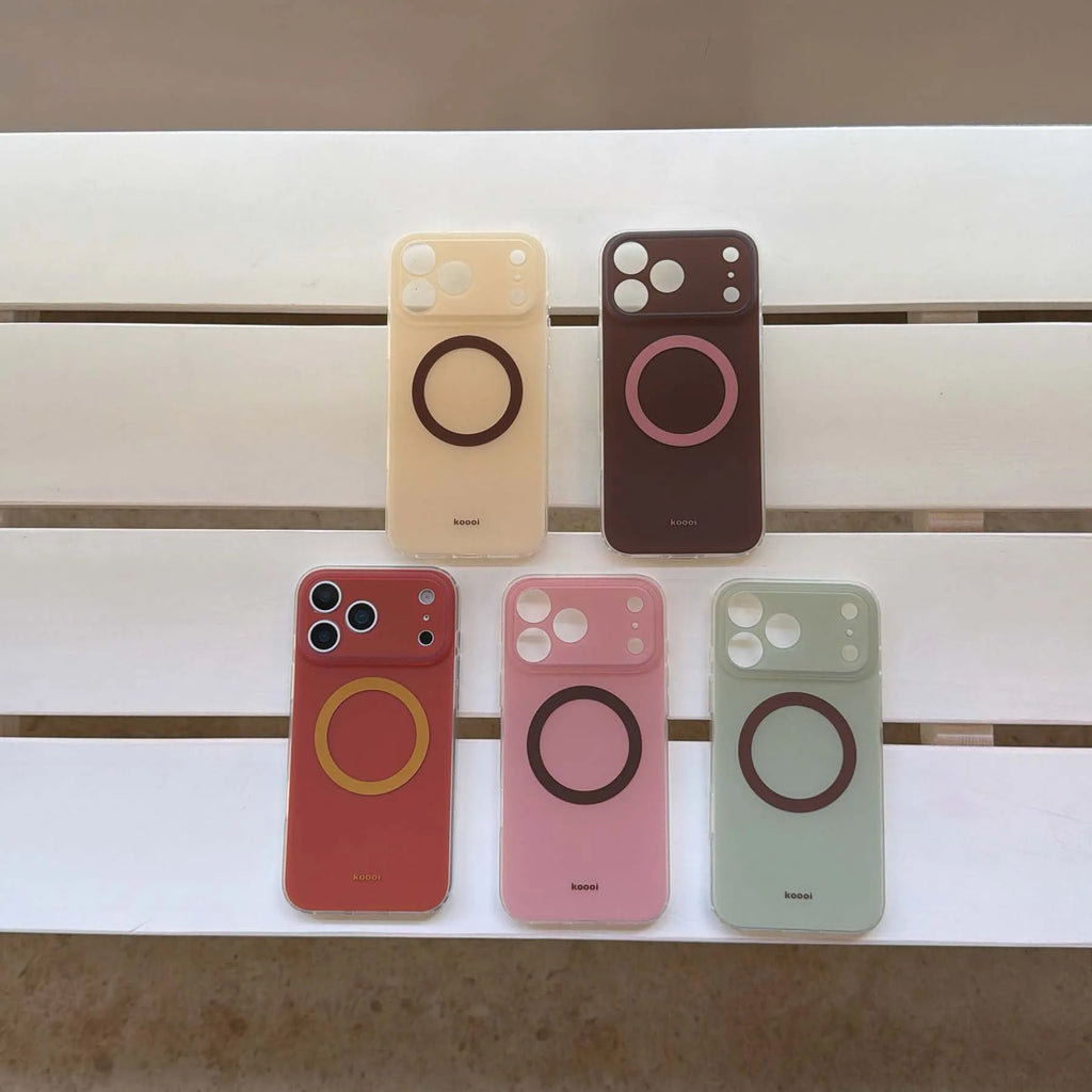 Capa traseira colorida magnética para iphone 15 16 pro max 13 14 17 promax