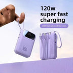 Power Bank DIEZONG 20000mAh 120W | Carregamento Super Rápido com Cabo Integrado