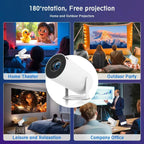 Projetor Portátil KaiAqua Wi-Fi 6 | HD 720P Compatível 4K Bluetooth 5.3