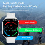 Smartwatch 2.01" HD | Chamadas Bluetooth, GPS e Monitor de Saúde