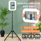 Ring Light LED Portátil Recarregável | Luz para Vídeos, Lives e Fotografia