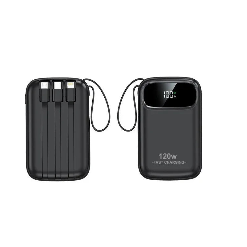 Power Bank DIEZONG 20000mAh 120W | Carregamento Super Rápido com Cabo Integrado