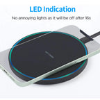 Carregador Sem Fios 60W USB-C | Base Wireless para Smartphones Compatíveis