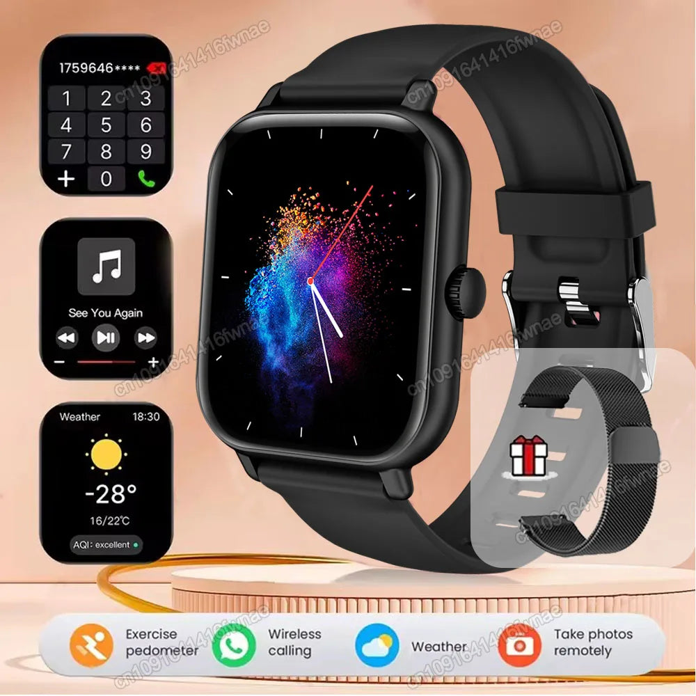 Smartwatch 2.01" HD | Chamadas Bluetooth, GPS e Monitor de Saúde