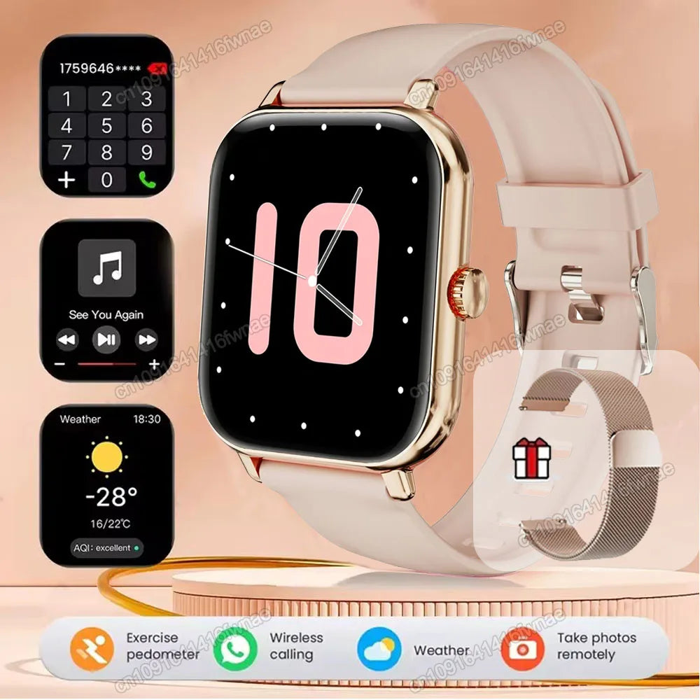Smartwatch 2.01" HD | Chamadas Bluetooth, GPS e Monitor de Saúde