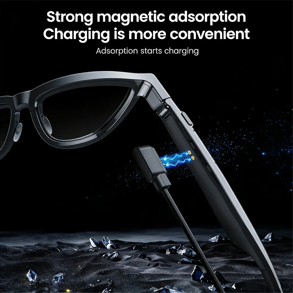 Óculos Inteligentes Bluetooth KaiAqua | Áudio HD, Chamadas e Lentes Fotocromáticas