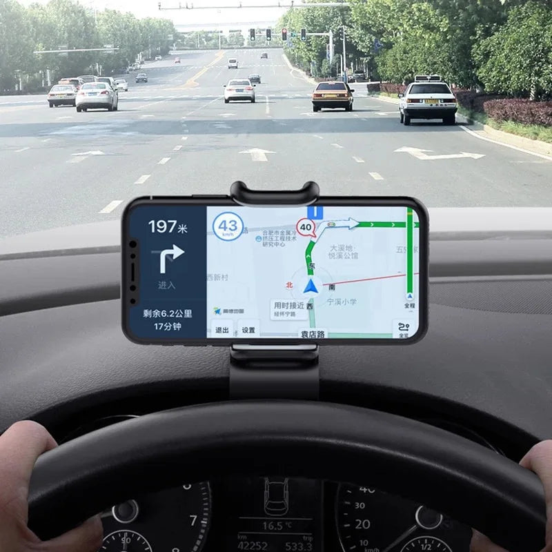 Suporte Universal para Telemóvel de Carro com Rotação 360° | Ajustável e Seguro