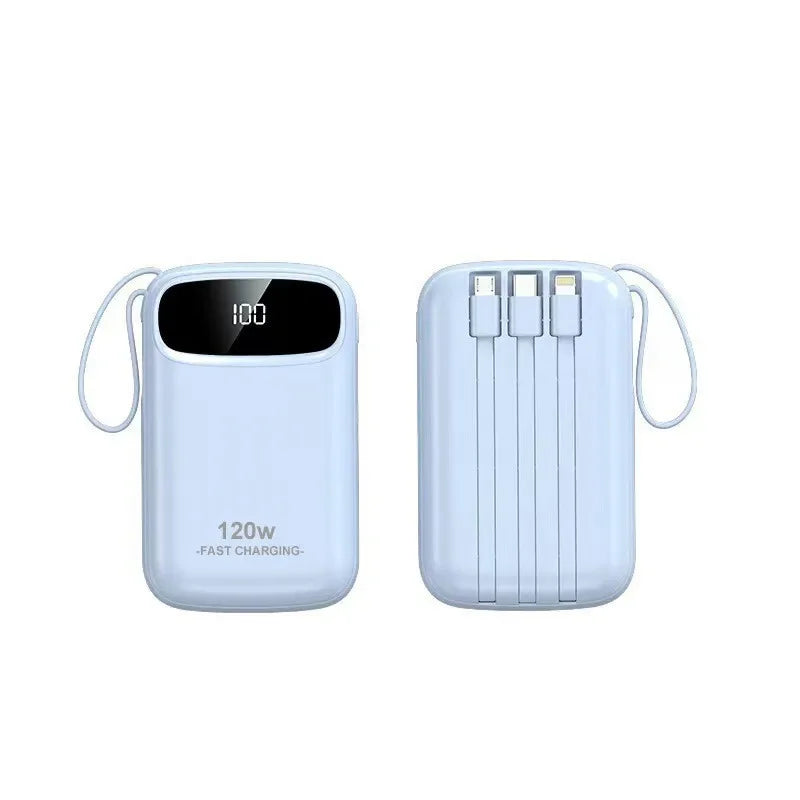 Power Bank DIEZONG 20000mAh 120W | Carregamento Super Rápido com Cabo Integrado