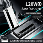 Power Bank 500000mAh 120W | Carregador Portátil de Carregamento Rápido
