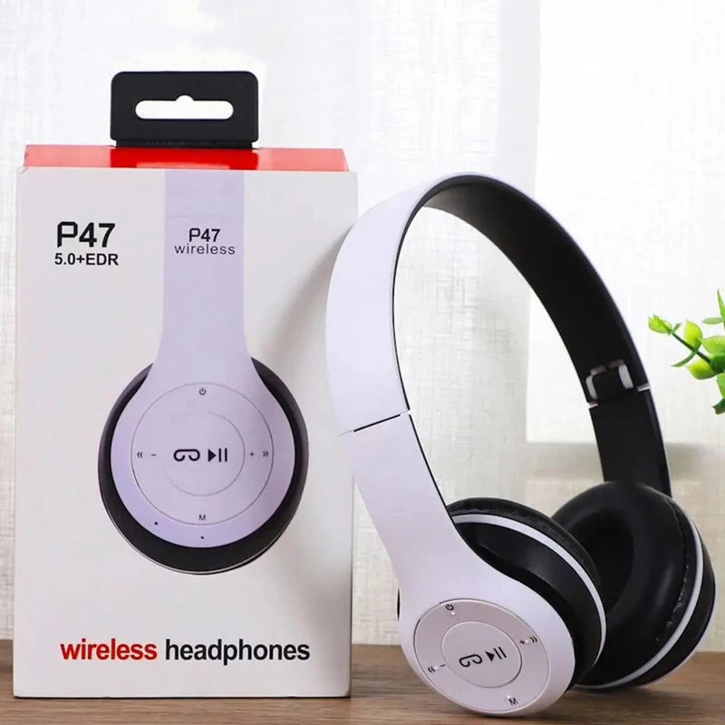 Auriculares Bluetooth P47 TWS com Microfone | Som Estéreo Sem Fios