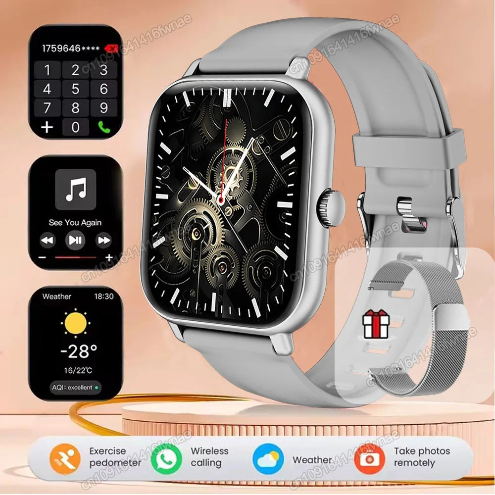 Smartwatch 2.01" HD | Chamadas Bluetooth, GPS e Monitor de Saúde
