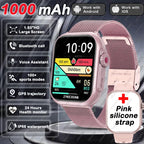 Smartwatch AMOLED 1.96" | Chamadas Bluetooth, GPS e Monitor de Saúde IP68