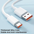 Carregador USB 67W com Cabo USB-C | Compatível com Xiaomi, Redmi e POCO (Ficha US)