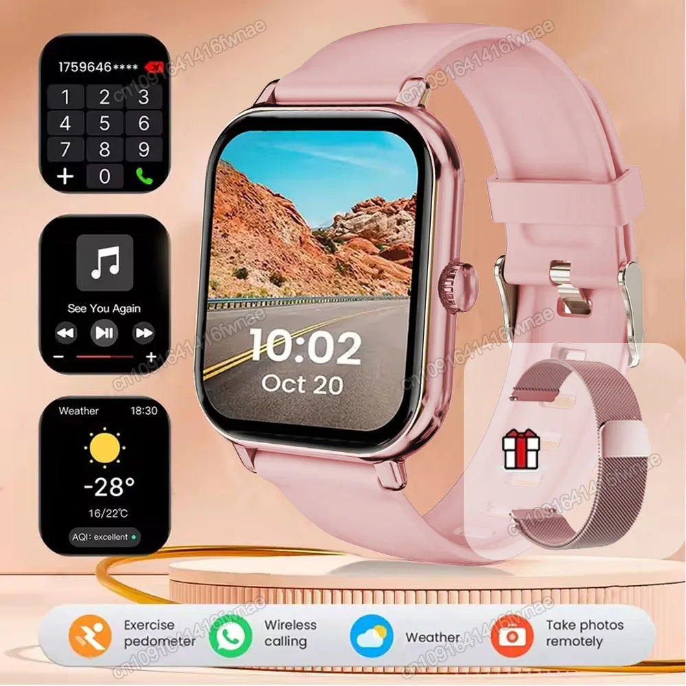 Smartwatch 2.01" HD | Chamadas Bluetooth, GPS e Monitor de Saúde