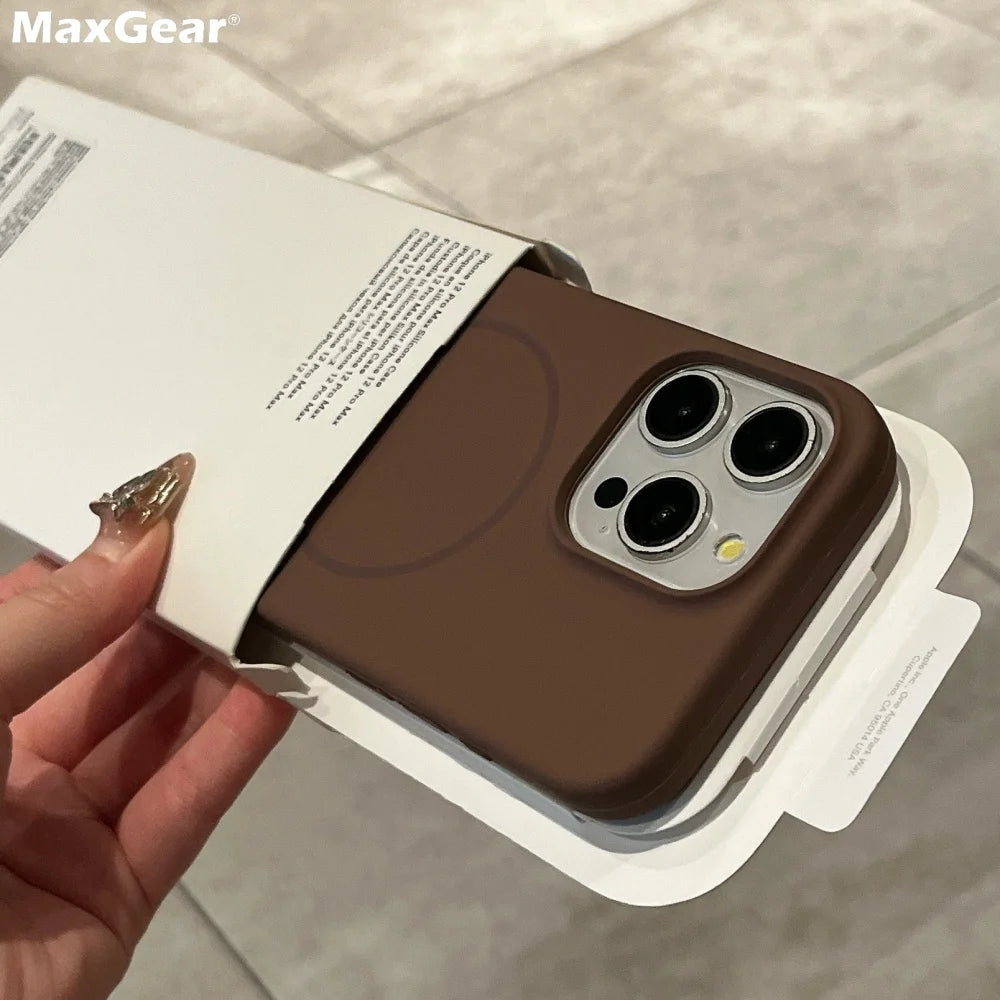 Capa Magnética MagSafe para iPhone 11 a 16 Pro Max | Proteção Premium Antichoque